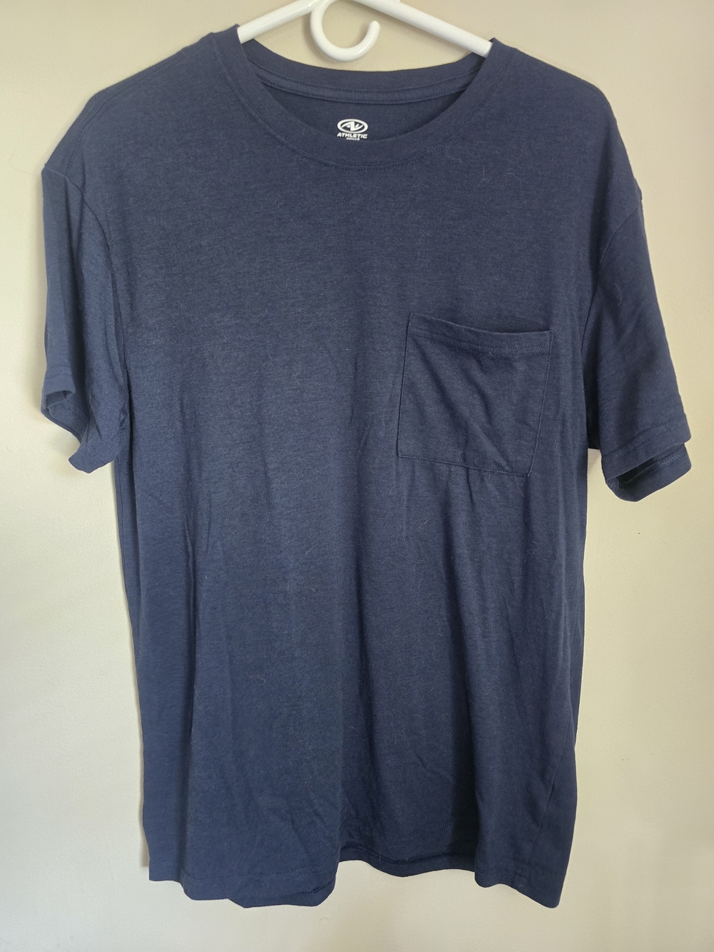 Athletic Works Men's Dark Blue Pocket Tee